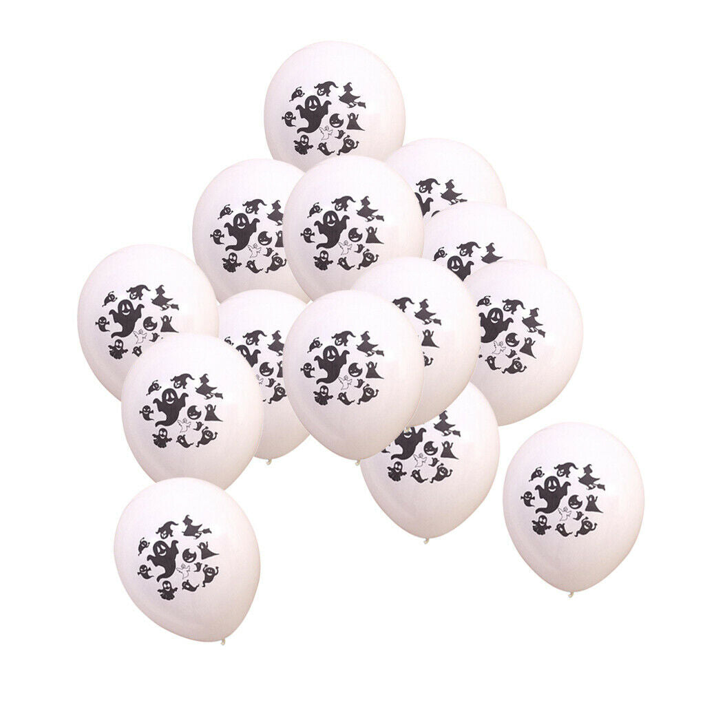 100/lot Halloween Latex Balloons Party Decoration Props White Ghost