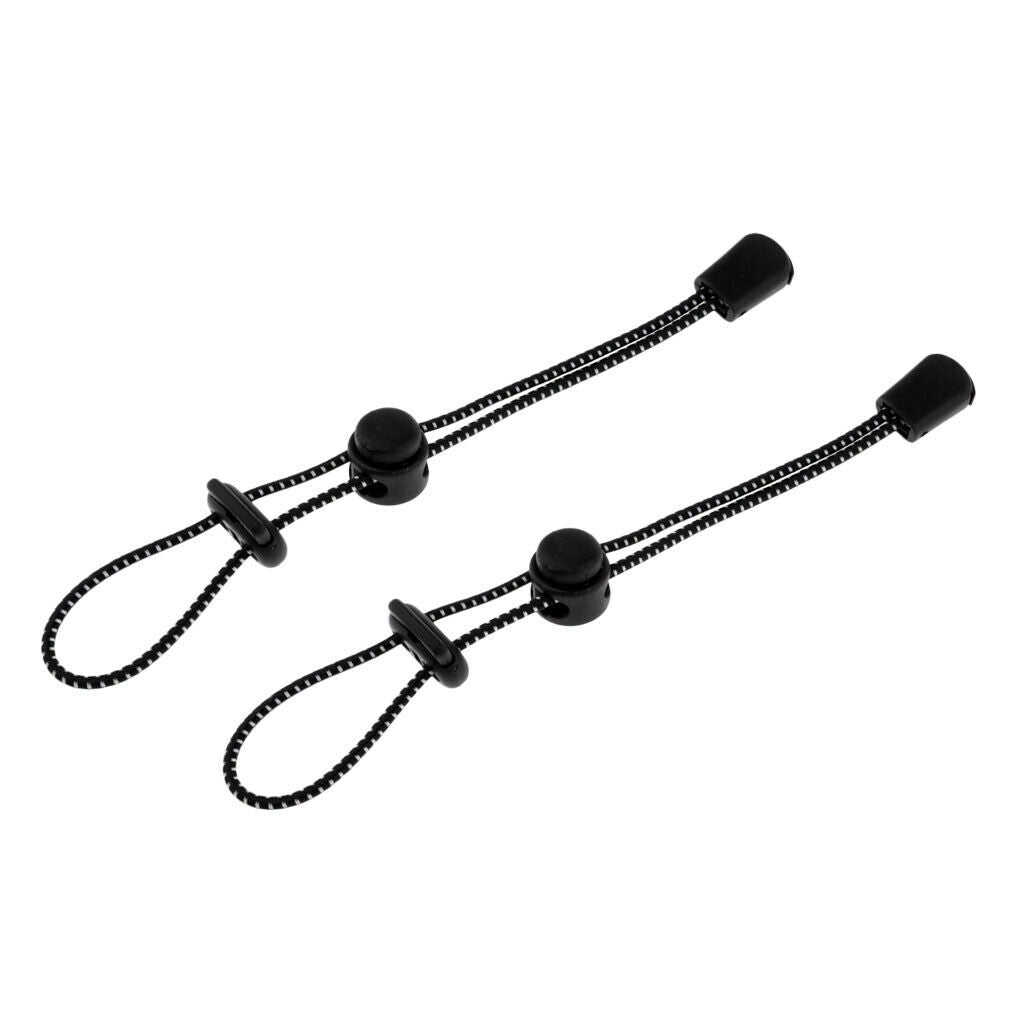 Lots 2 Black Hiking Backpack Stick Holder Walking Pole Fixing 7.5inch Sports