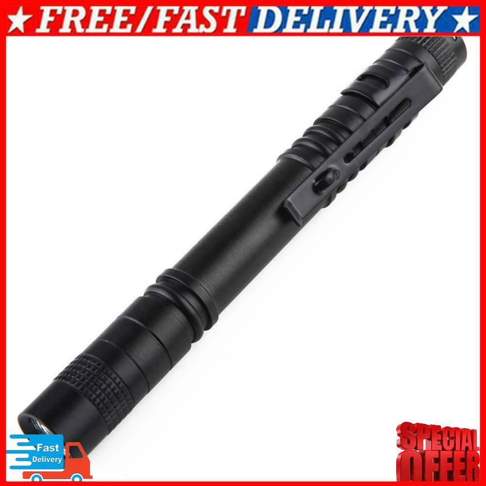 Mini Pen Light XPE R3 Torch 3W Waterproof Clip Pocket Outdoor LED Flashlight