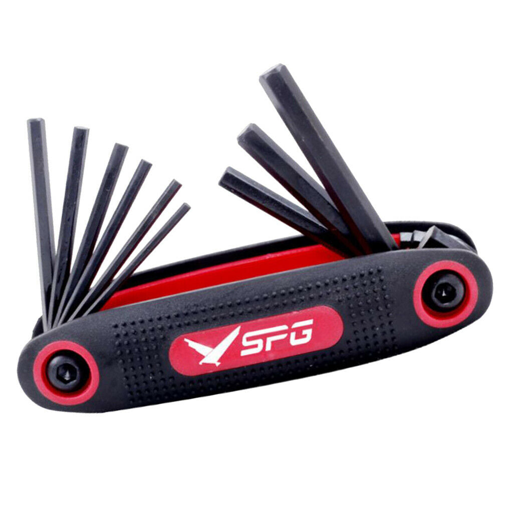 Archery Bow 9 in 1 Hex Wrenches Spanners Tools for Repairing Adjusting Bow