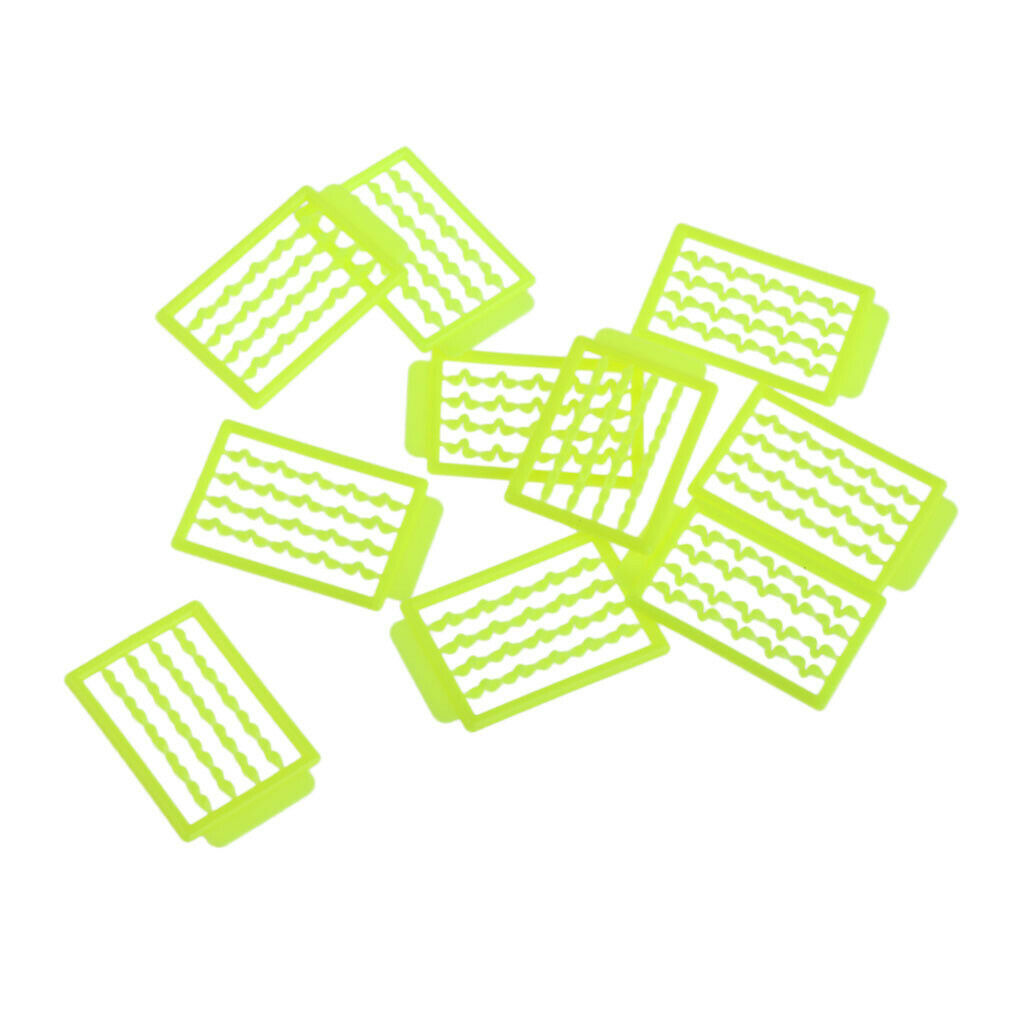 10pcs Boilie Stoppers Carp Fishing Pellets Bands Bait Elastic Bands Yellow