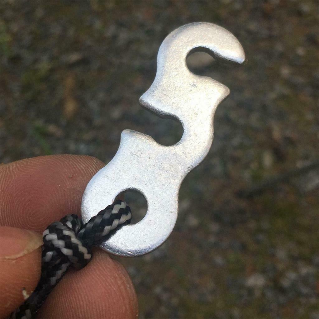 10pcs Tent/ Awning Guy Line Runners Guyline Rope Lock Tensioners Camping