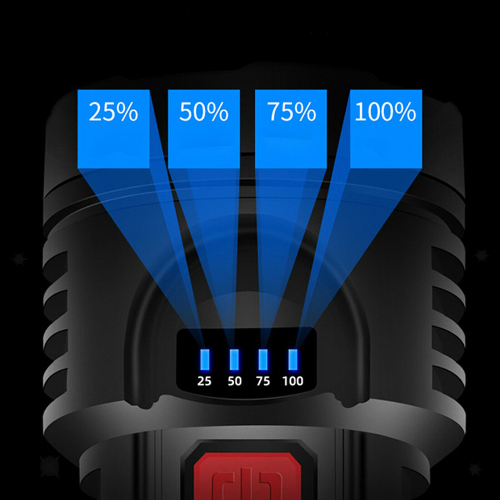 Portable Torch LED Flashlight USB Rechargeable Super Bright Home Camping