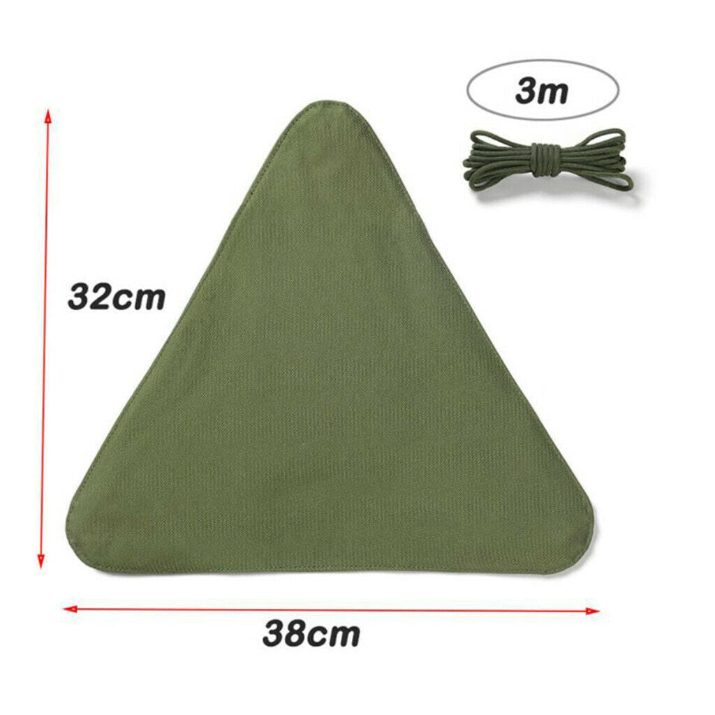 Stool Cloth Outdoor Folding Stable Slacker Triangle Chair Seat Hiking Picnic
