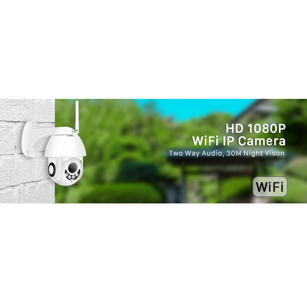 Outdoor Waterproof WiFi IP IR Camera 1080P PTZ Wireless Camera TF Slot