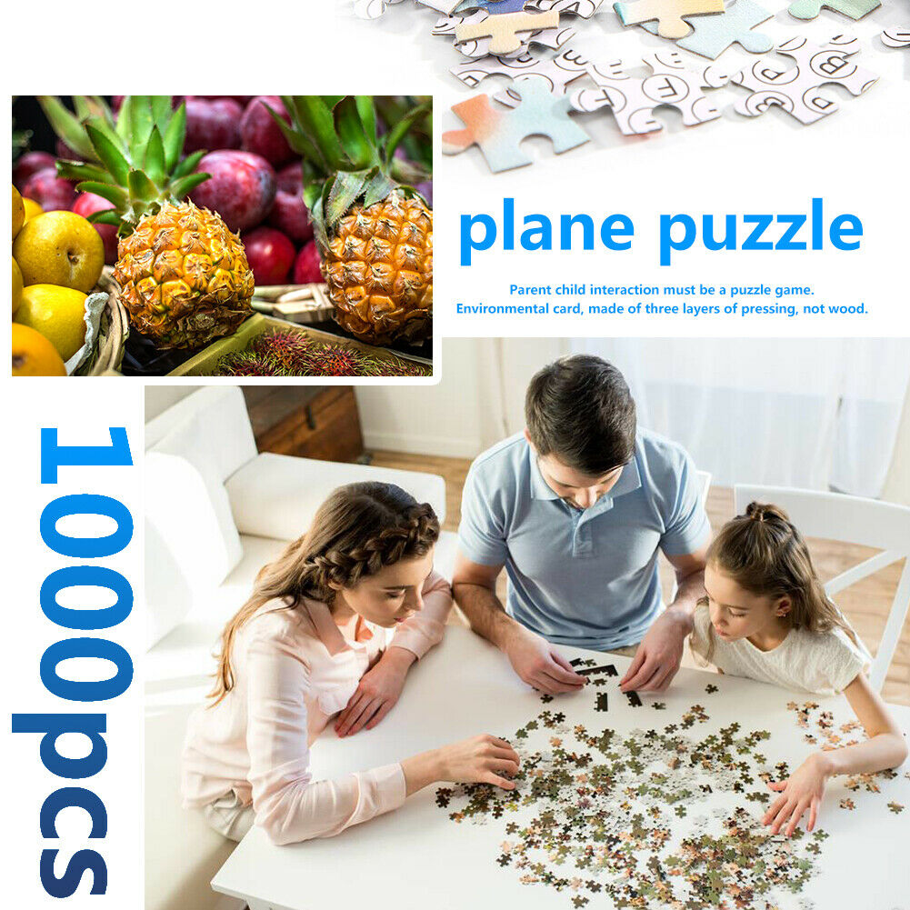 1000 Pieces DIY Paper Jigsaw Puzzle Fresh Fruits Assembling Picture Toys @