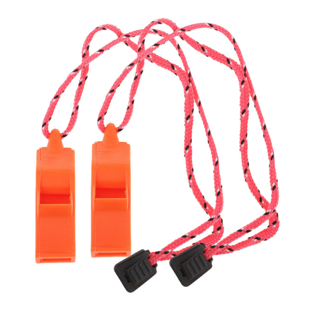 2x High Decibel Outdoor Emergency Whistle for Safety Boating Camping Hunting