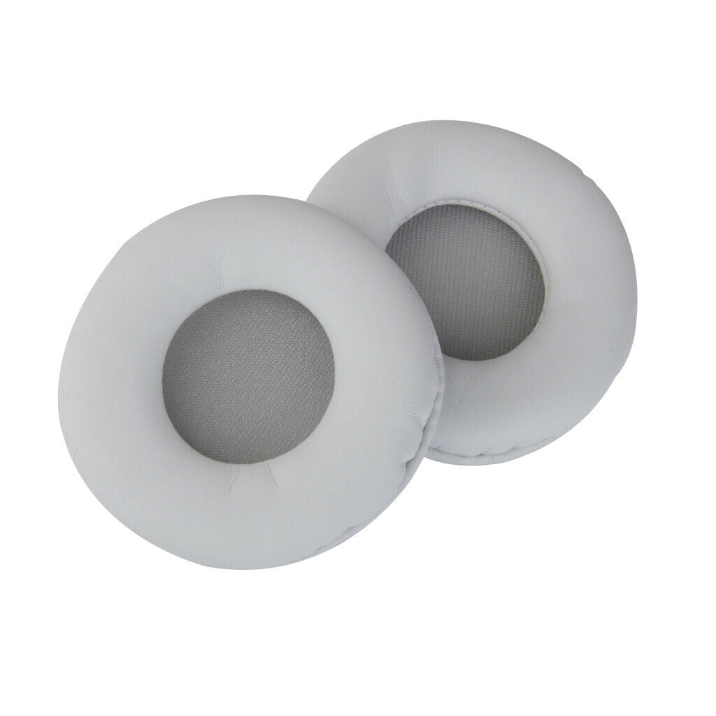 Pair Headphone Replacement Earpad Cushion for   MDR-ZX600 White with Grey