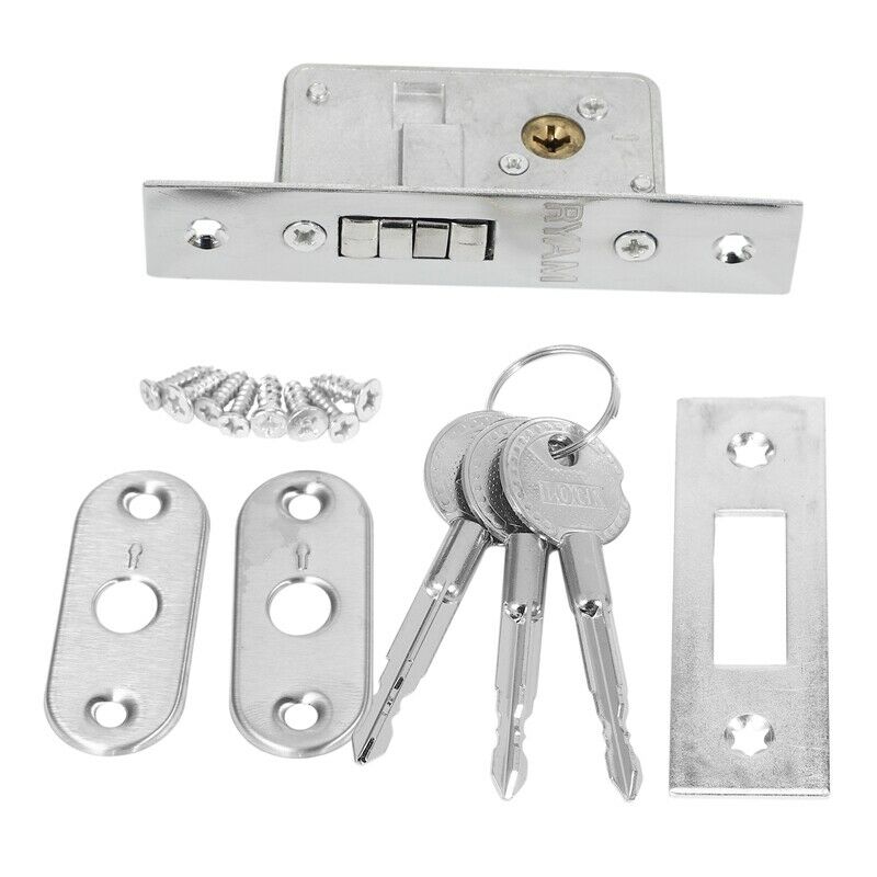 Invisible/Door Lock, Sliding Door Hook Lock, Alloy Lock Body, e Glass Door, StS2