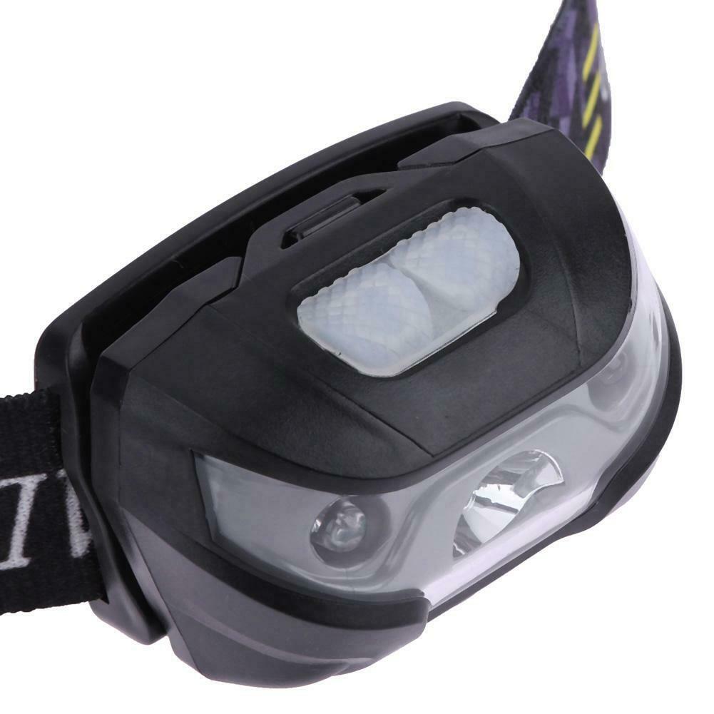 Outdoor Rechargeable LED Headlamp 3000LM Motion Sensor Fishing Headlight @
