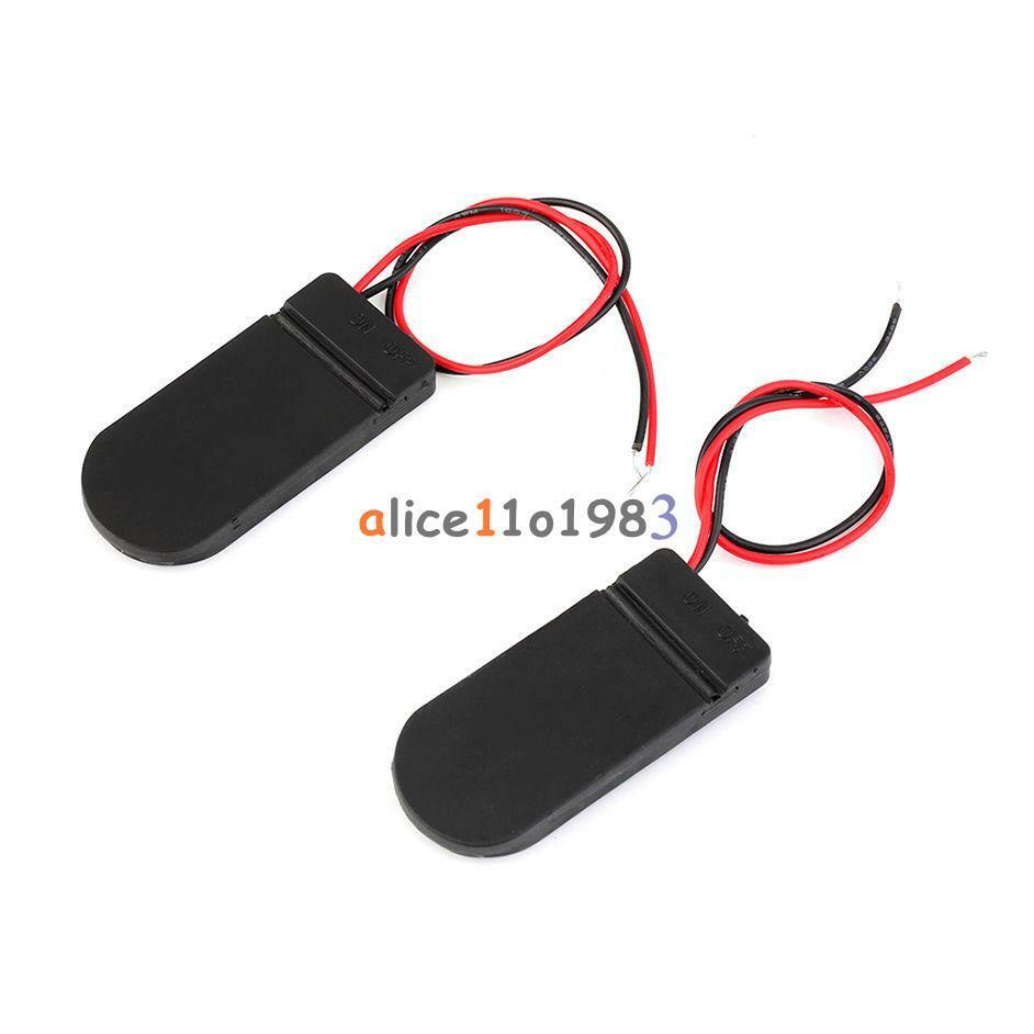 5PCS CR2032 Button Coin Cell Battery Socket Holder Case Cover With ON/OFF