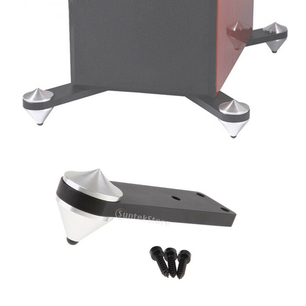 Pure Aluminium Speaker Shock Absorbing Floor DVD Player Spike Feet Nails
