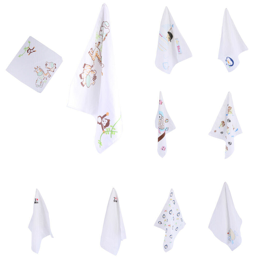 Baby Boy Girl Kid Child Toddler Infant Burp Cloth Bibs Cotton Saliva Towel 4