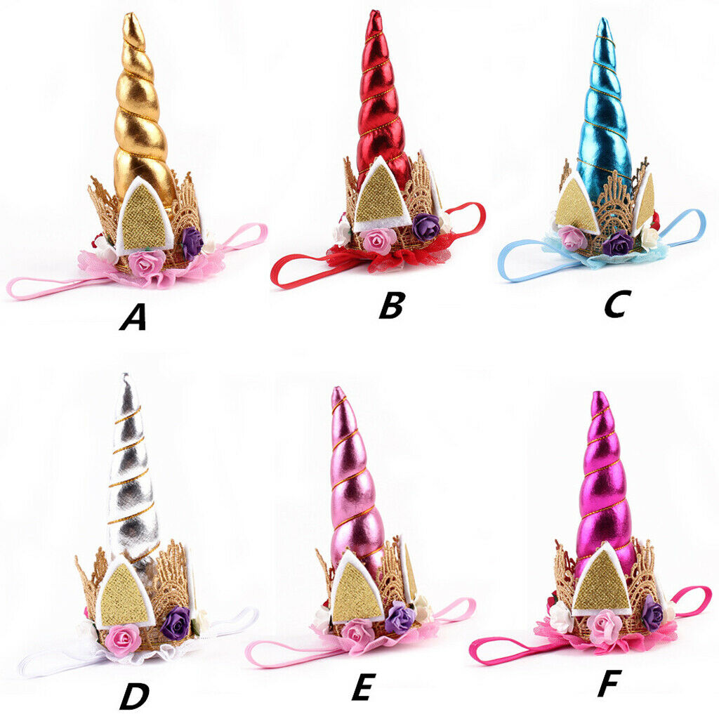 Headdress Colorful Hair Band Children Hair Accessories Birthday Party Rose Red