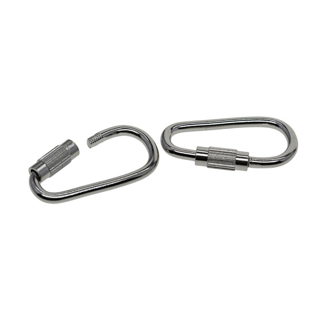50x small steel carabiner screw carabiner carabiner carabiner clips for