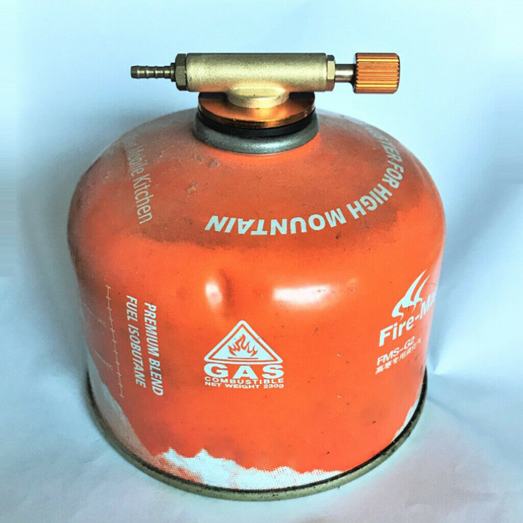 Gas Stove Inflatable Valve Flat Cylinder Control Switch Adapter Backpacking