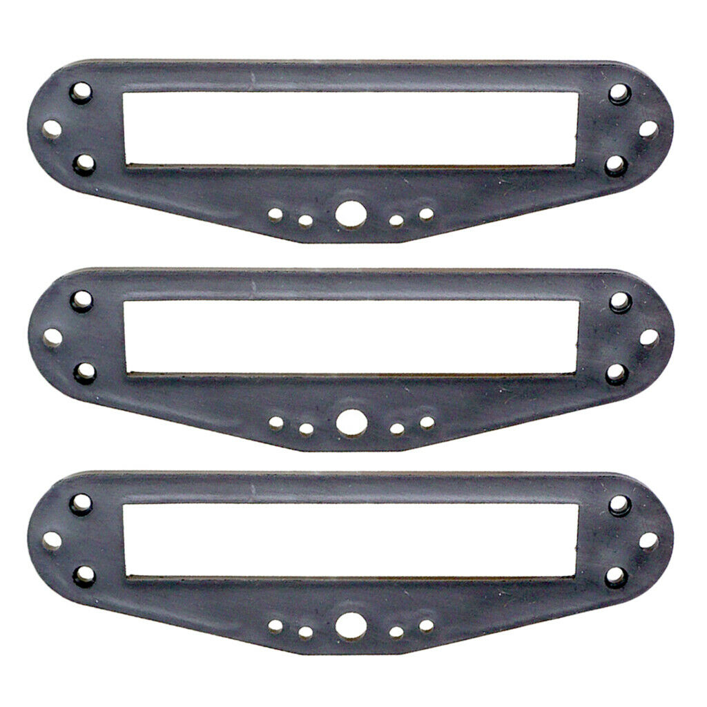 3 Pieces Plastic Dual Rail Humbucker Pickups Baseplate for Electric Guitar