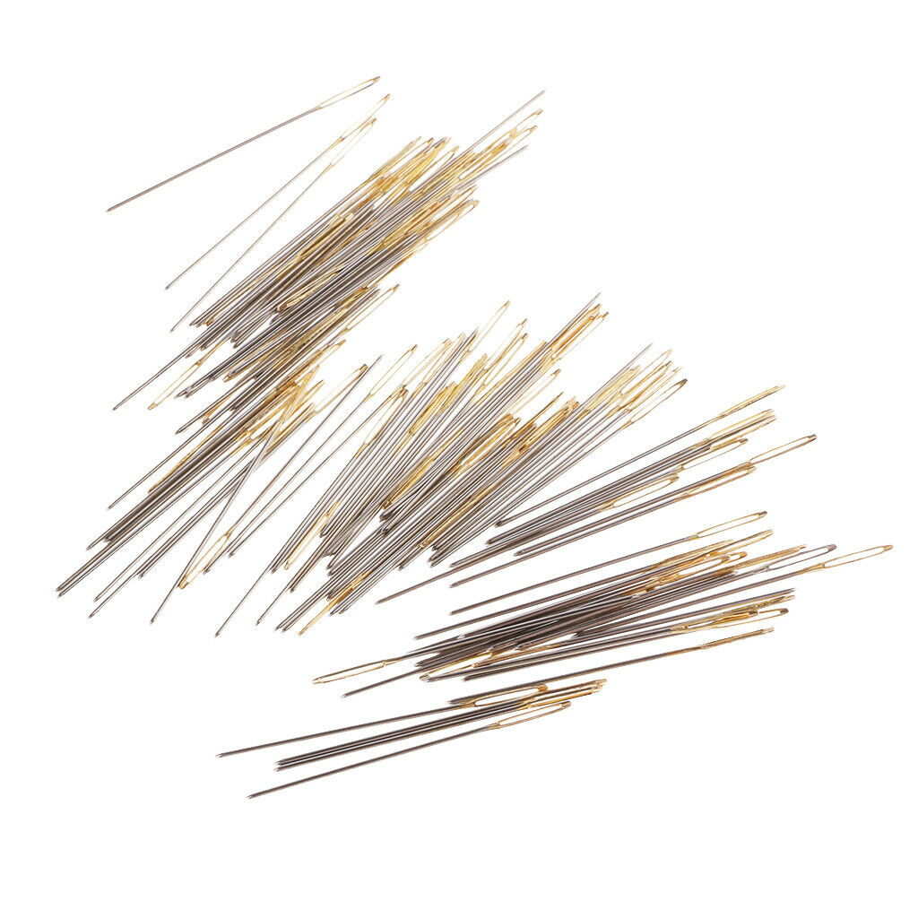 100 Pack Large-eye Sewing Needles Embroidery Needles Cross-Stitch Tool 26#