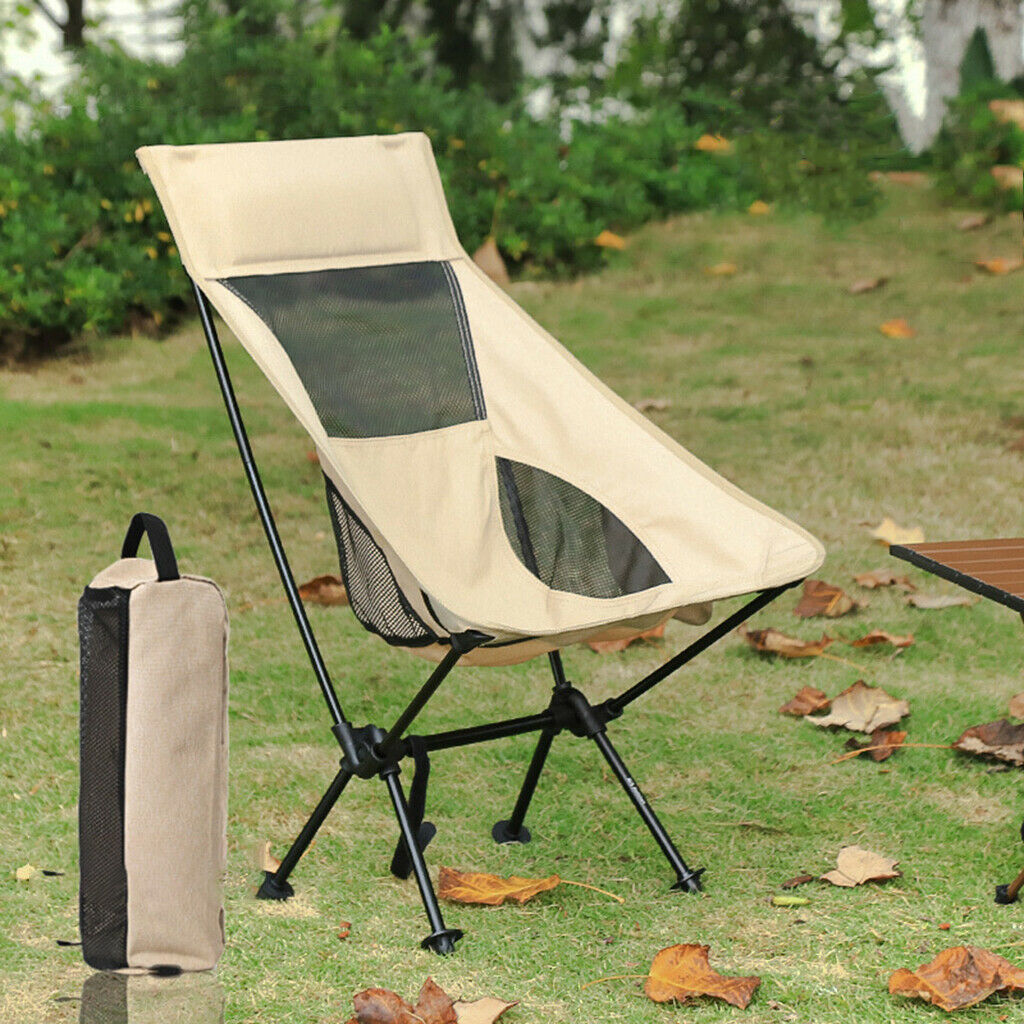 Portable Beach Chair Folding Outdoor Hiking Backpacking Patio Pool Lounger