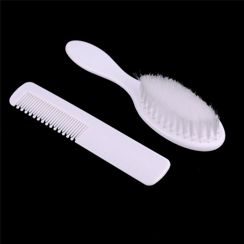 2Pcs/Set Baby Soft Hair Brush ABS Newborn Hair Brush Infant Head Comb bGB Lt