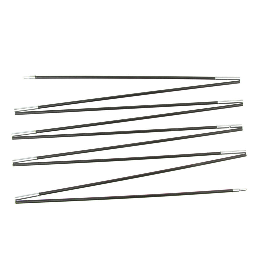 Outdoor Tent Pole Fiberglass Tent Tarpaulin Pole Kit For Hiking Camping 2 Pole 9