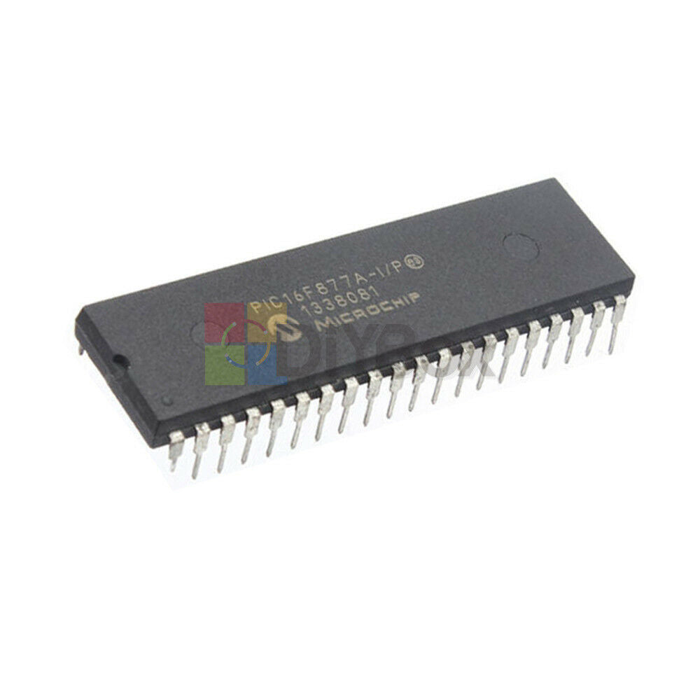 (2PCS) MCU IC MICROCHIP DIP-40 PIC16F877A-I/P PIC16F877A
