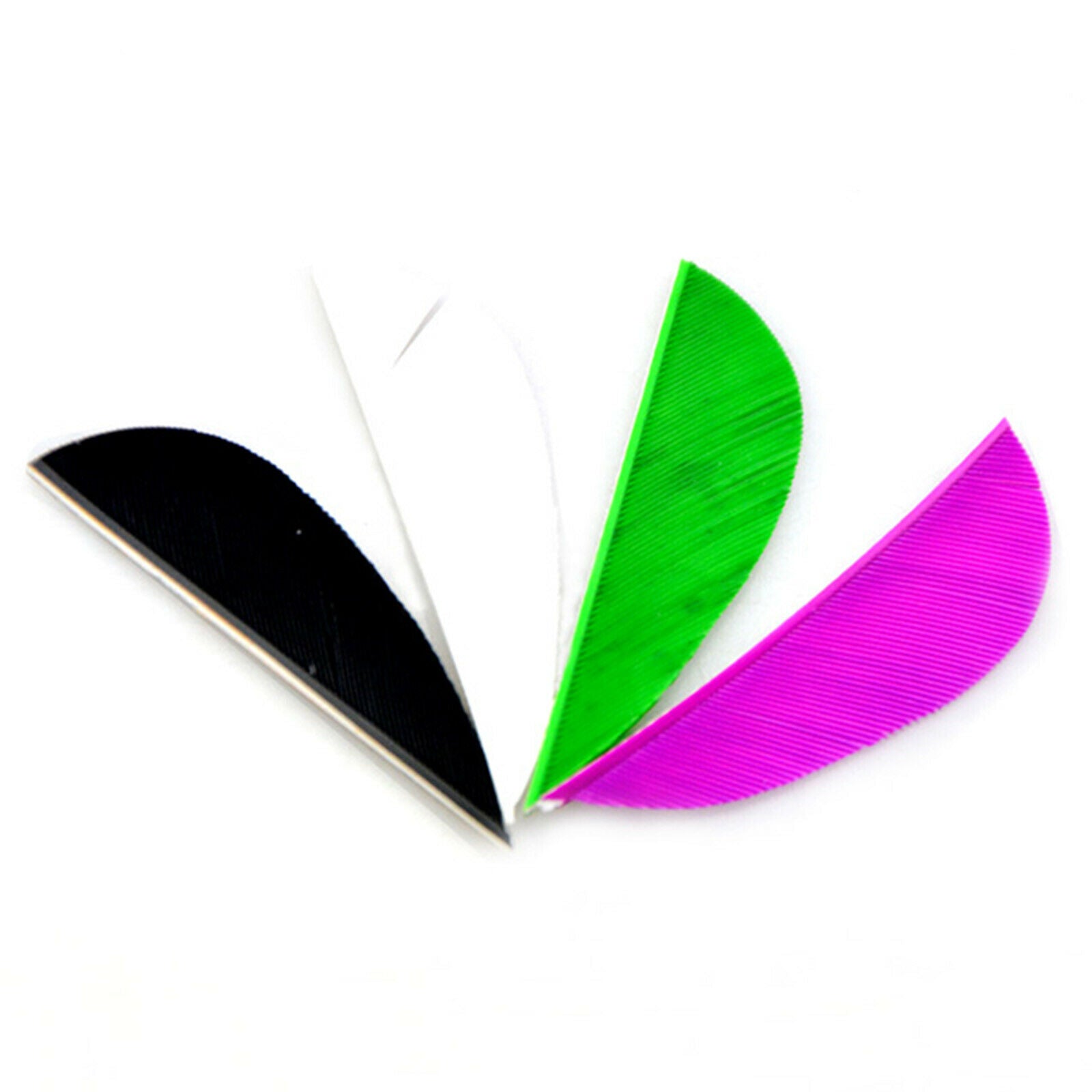 50pcs 2" Arrow Natural Turkey Feather Waterdrop Fletches Vanes DIY Shaft CA