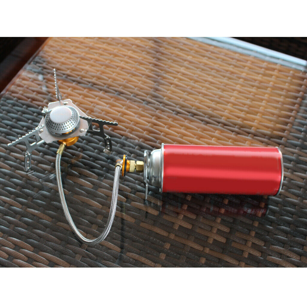 Outdoor Camping Picnic Stove Converter Burner Long-Flat Gas Bottle Adapter