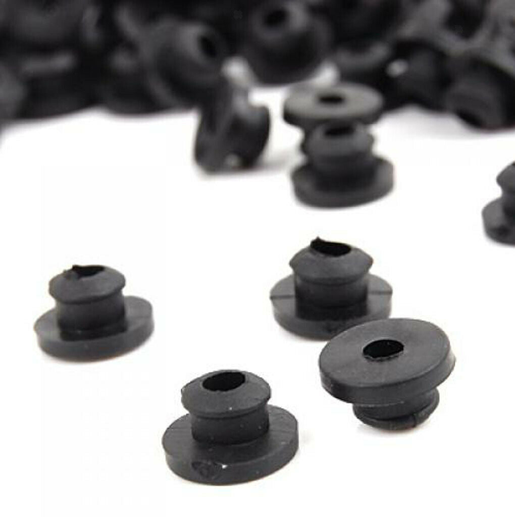 100 Tattoo Rubber Grommets Nipples+Tube Tube Tips Cleaning Brush 5PCS Set