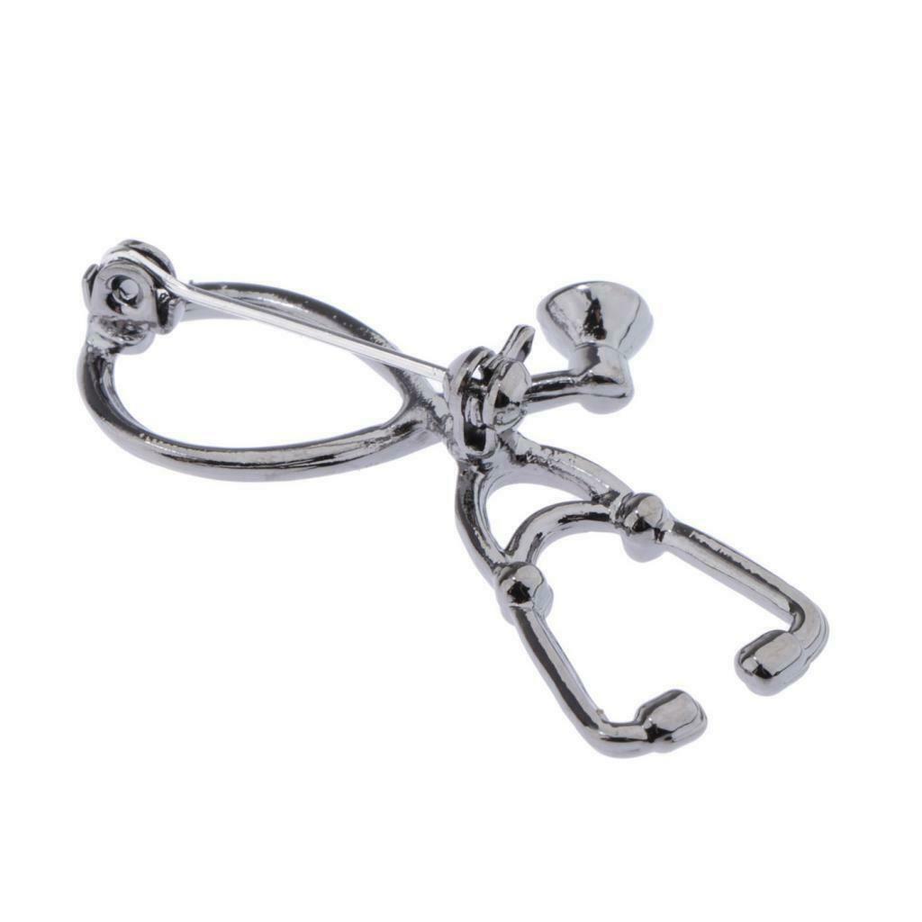 Creative Alloy Brooch Pin for Doctor Nurse Uniform Jewelry Black