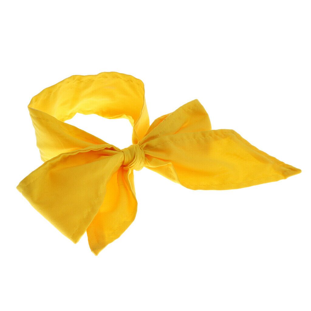 Baby Toddler Girl Kid Bow Rabbit Flower Hair Band Turban Headband Yellow