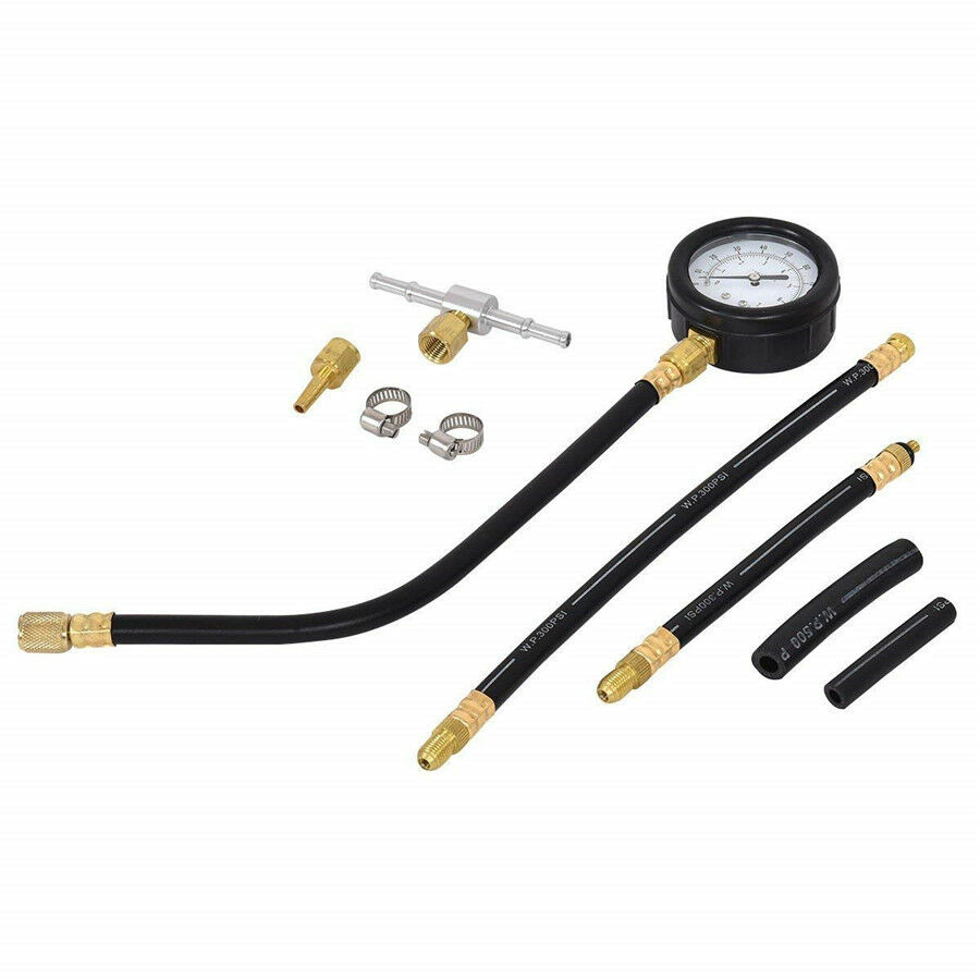 0-100 PSI Fuel Injection Pump Pressure Injector Tester Test Pressure Gauge Kit