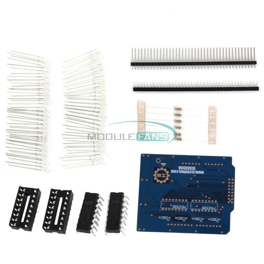 4X4X4 Light Cube Kit Arduino uno shield LED Precise DIY Kit Green