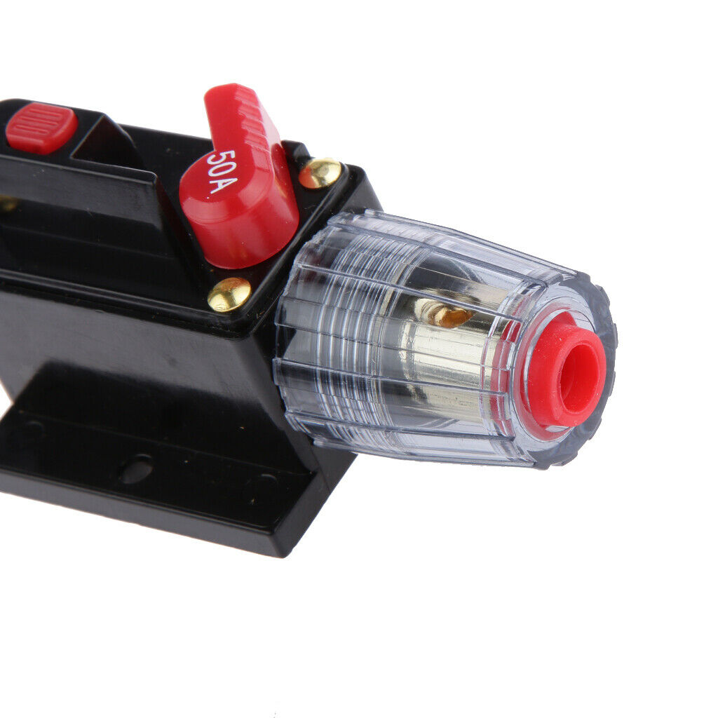 2pcs Car Audio 50A Fuse Holder Circuit Breaker Kill Cut Off Switch