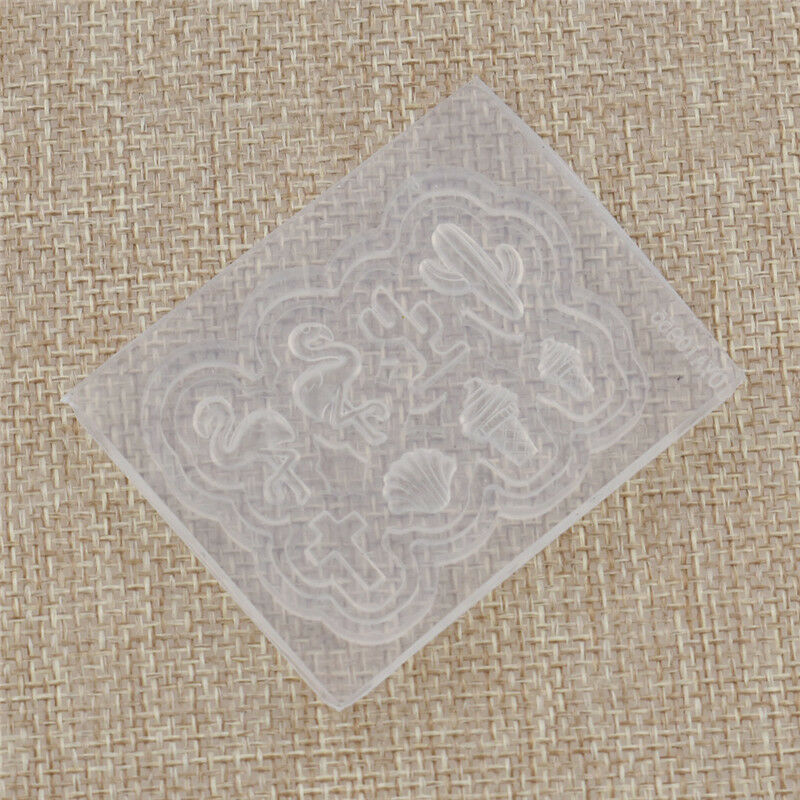 Nail Art Mold Flamingo Silicone Mould Manicure Palm Decor Stamping Handcrafts