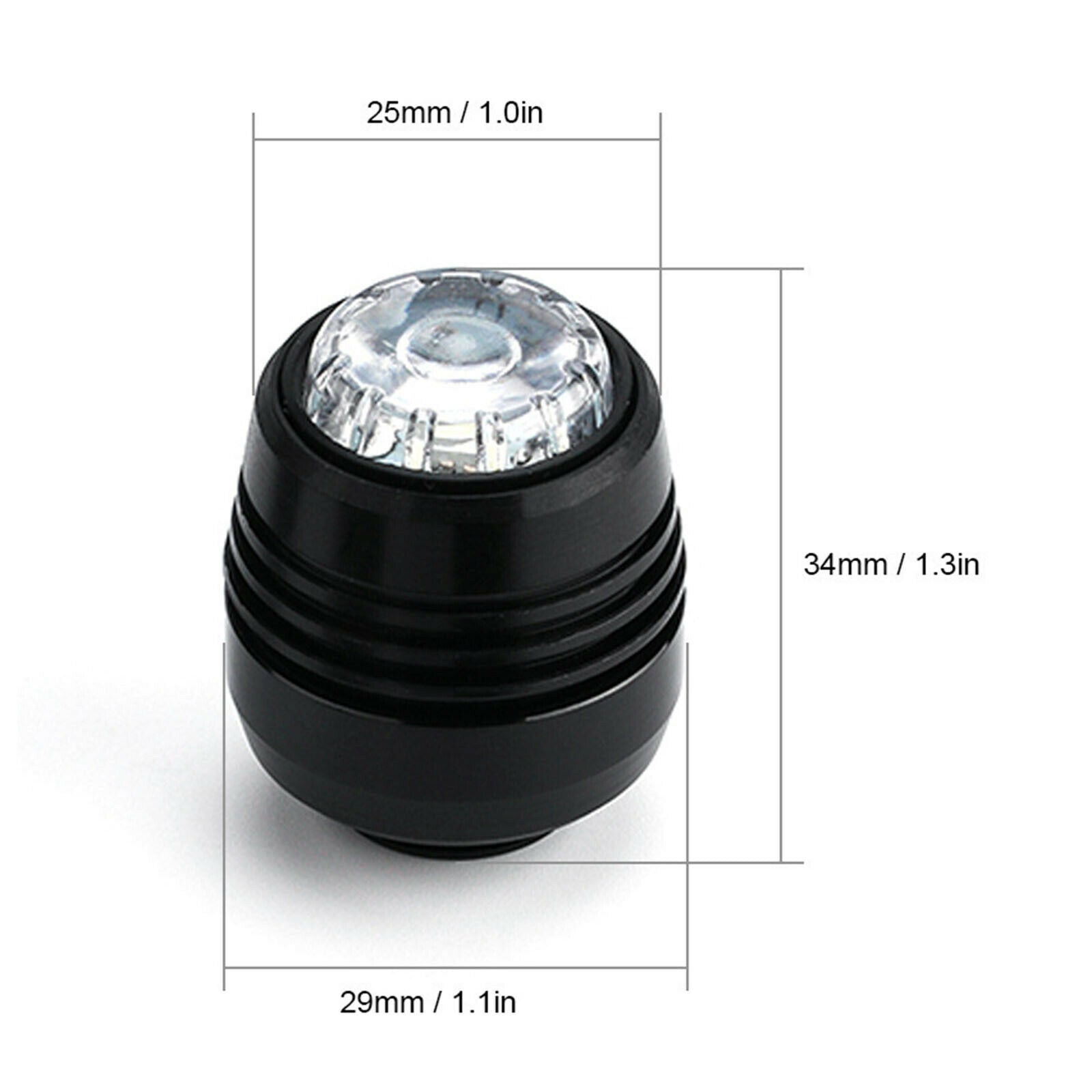 4x Skateboard LED Lights Waterproof Longboard Safety Lamp Outdoor Sports