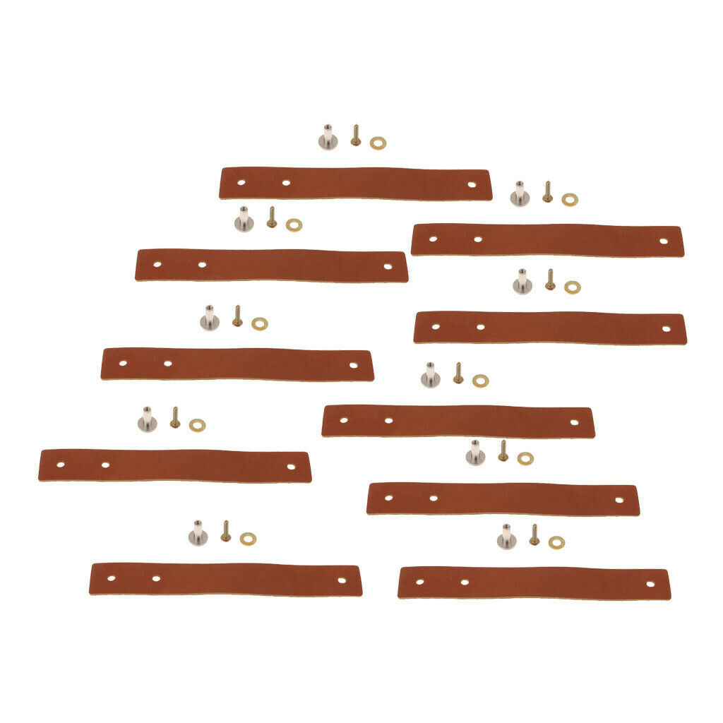 10pcs Leather Furniture Door Handle Cabinet Cupboard Pull Handle Knob for