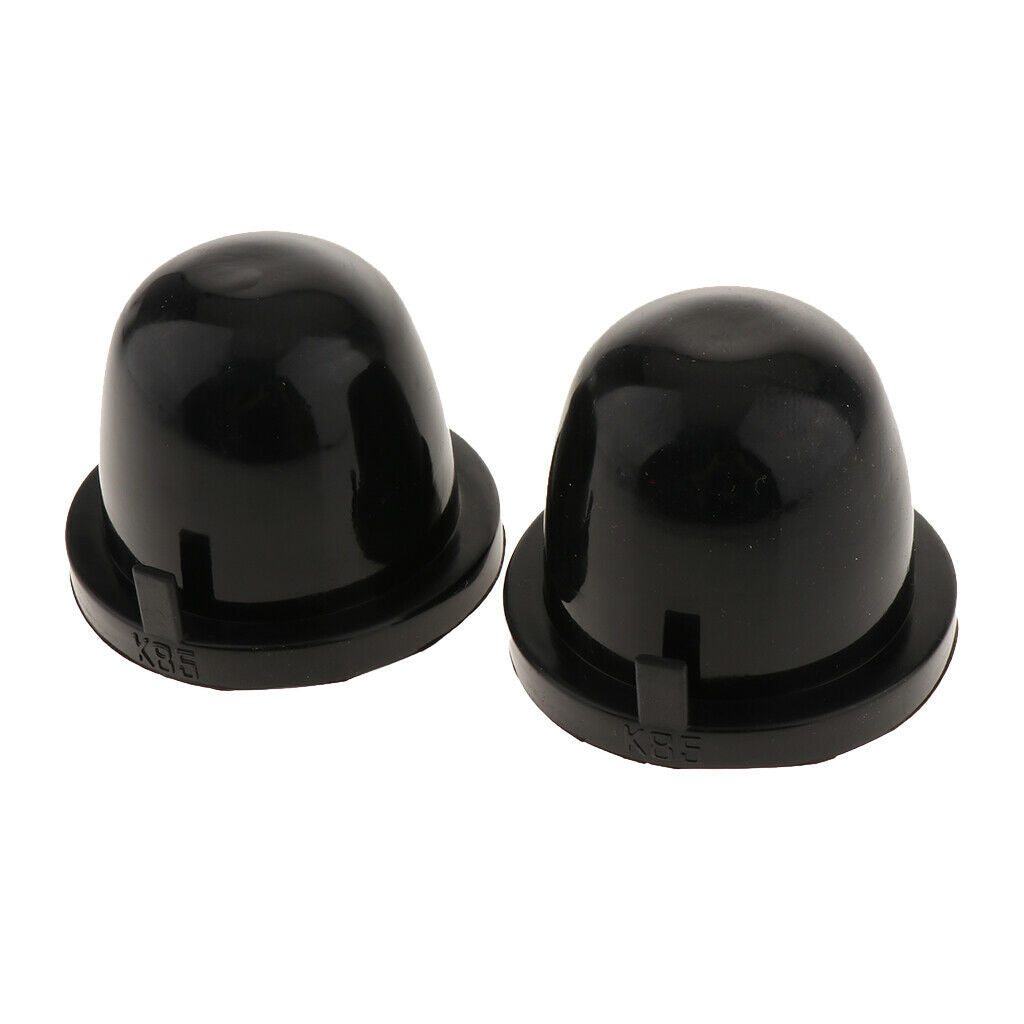 (2) 85mm Rubber Housing Seal Caps For Headlight Install Xenon Headlight Kit, LED