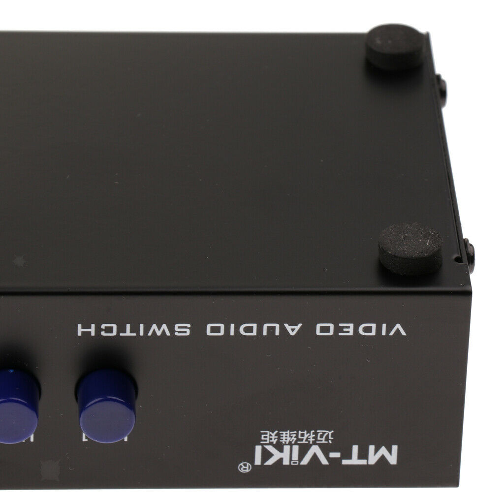 8-Way AV RCA Switch 8 In 1 Out Composite Selector Box for DVD/LCD/TV/PC