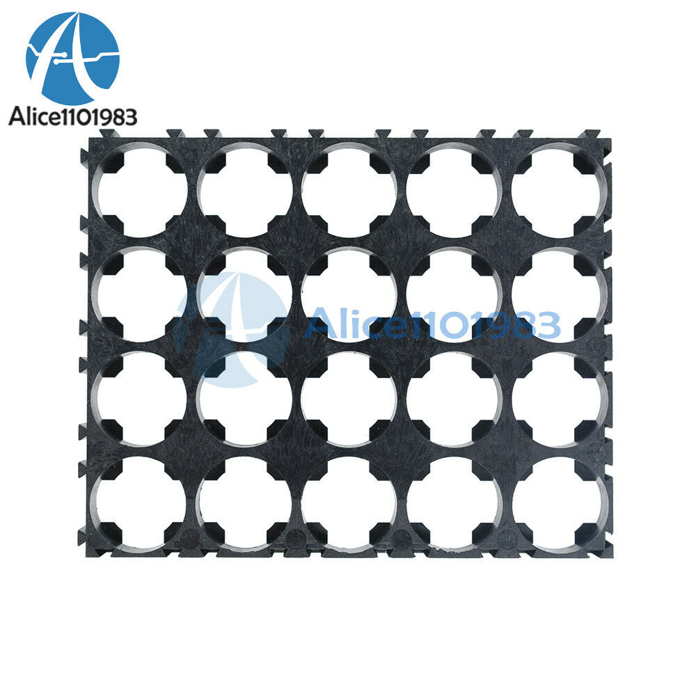 5PCS 4x5 Cell 18650 Batteries Spacer Radiating Shell Plastic Heat Holder Bracket