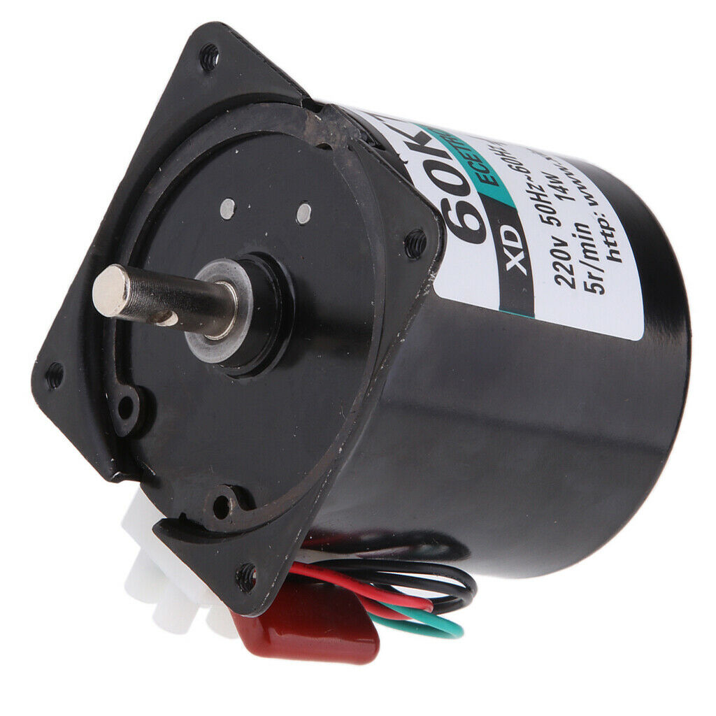60KTYZ 220V 5r/min 5RPM Permanent Magnetic Electric Synchronous Motor 14W