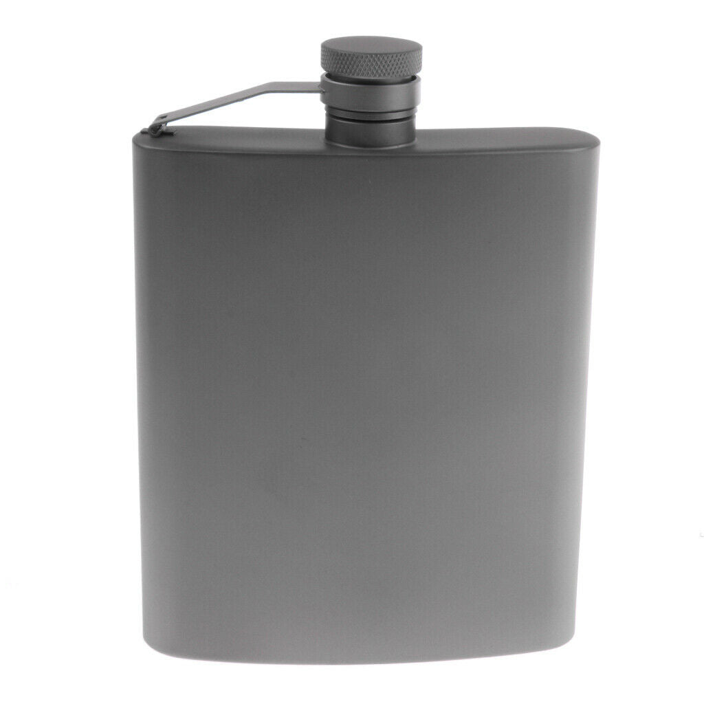 Titanium 7oz Pocket Liquor Bottle Hip Flask Vodka Beverage Travel