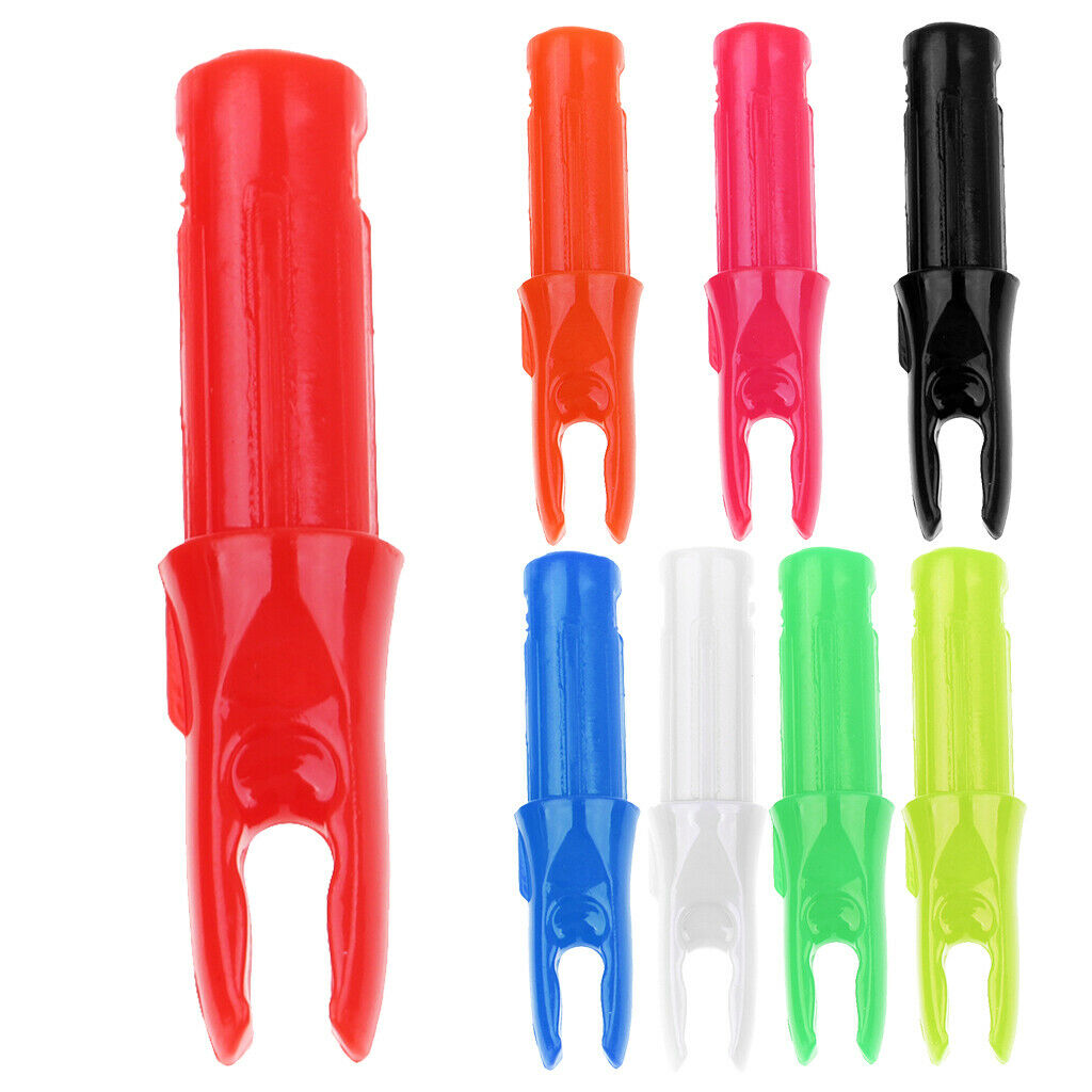 12 Arrow nock archery plastic nock 6.2mm for hunting bow red
