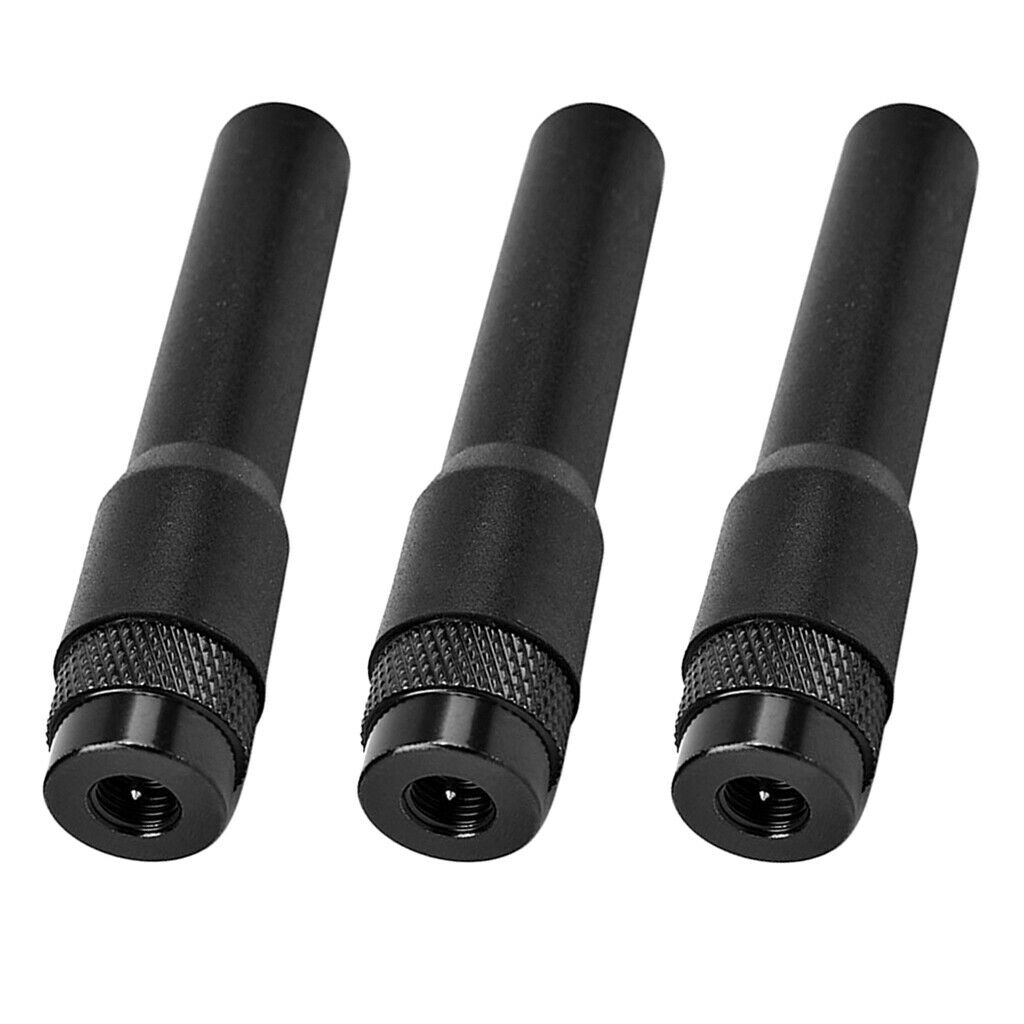 3pcs SMA-Male Antenna Vhf / Uhf 144mhz / 430mhz Hand-held, Black