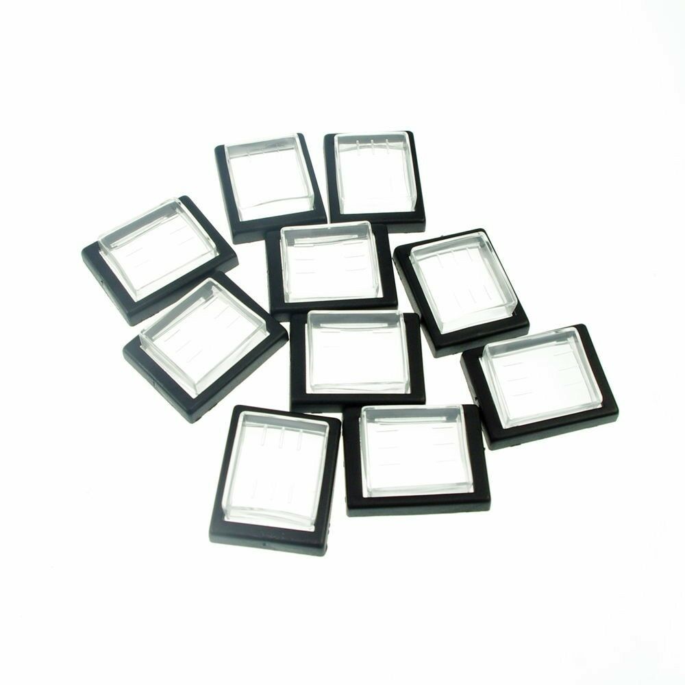 (10) Dustproof Cover Square Waterproof Hood For KCD2 KCD4 Boat Rocker Switch
