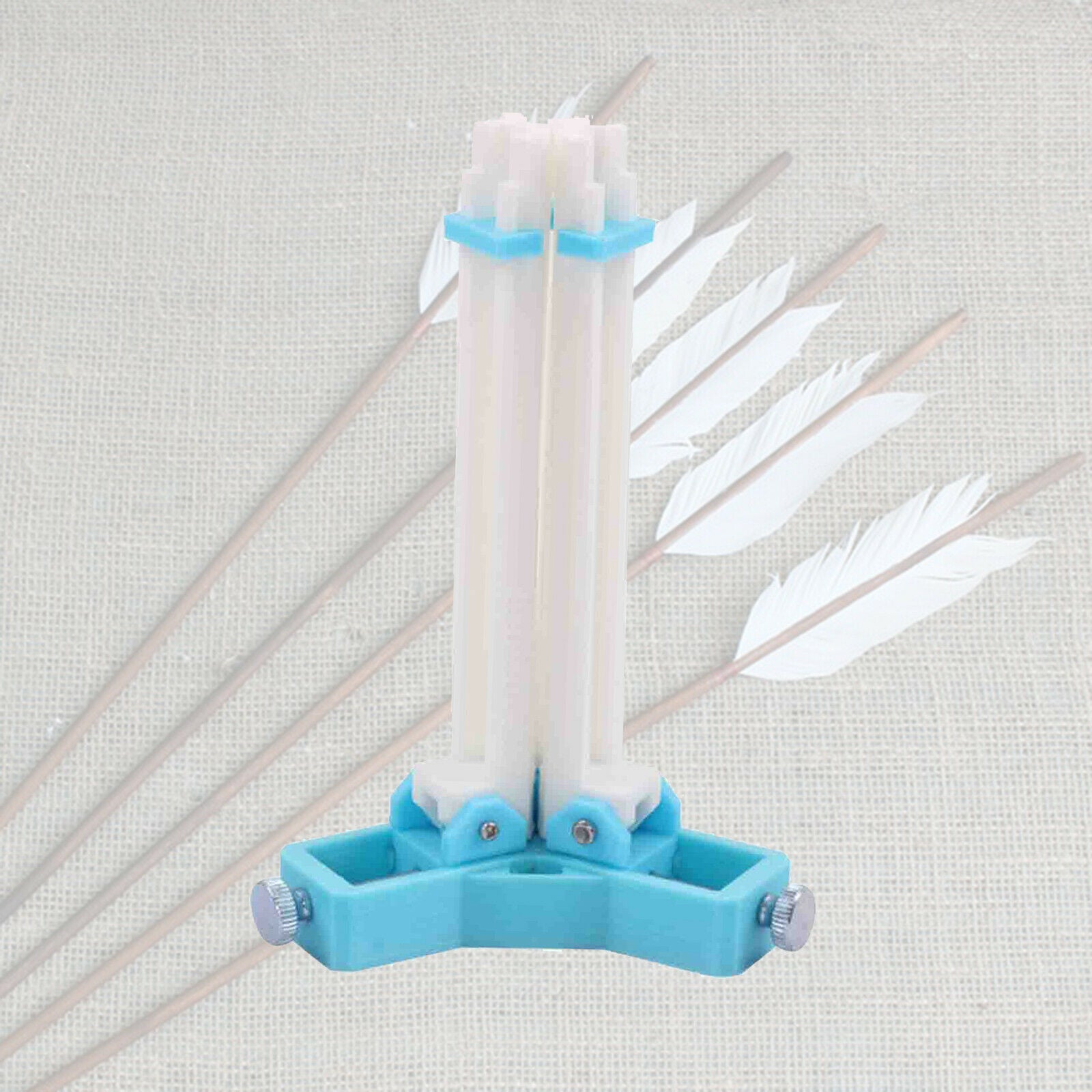 Bow Arrow Feather Stick DIY Archery Adjuster Fletching Jig Tool for Hunting