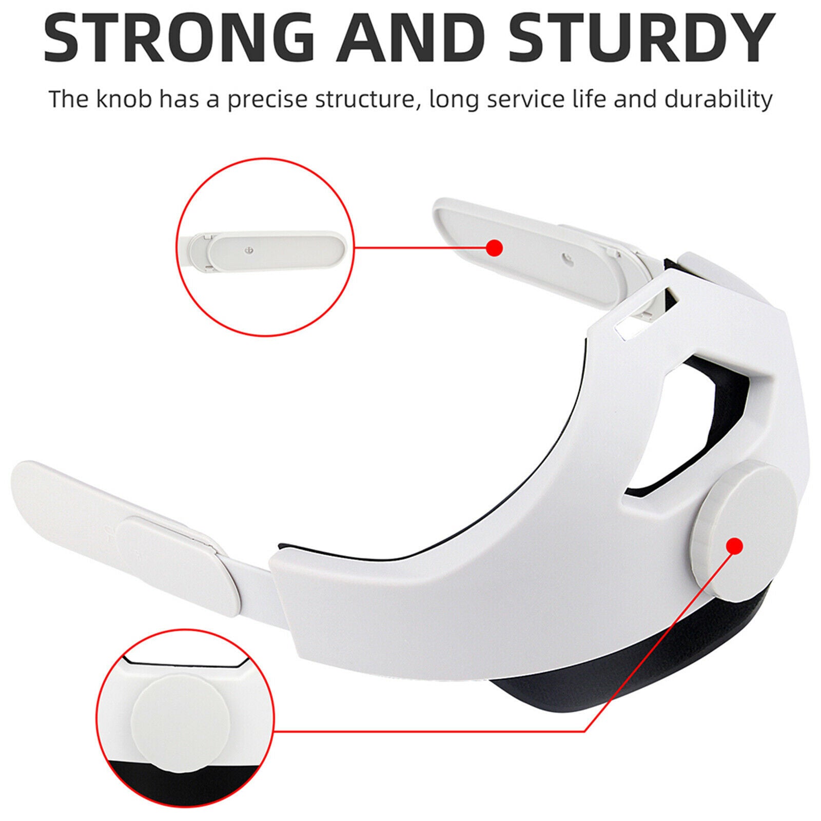 Adjustable VR Glasses Head Strap Replaces for Quest 2 Accessories
