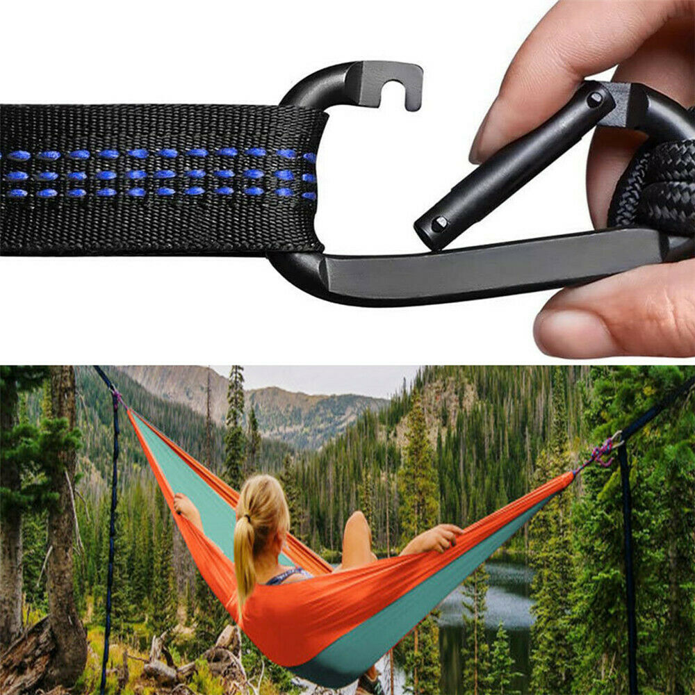 Outdoor Swing High Load-Bearing Camping Hammock Strap Polyester Rope Reinforced
