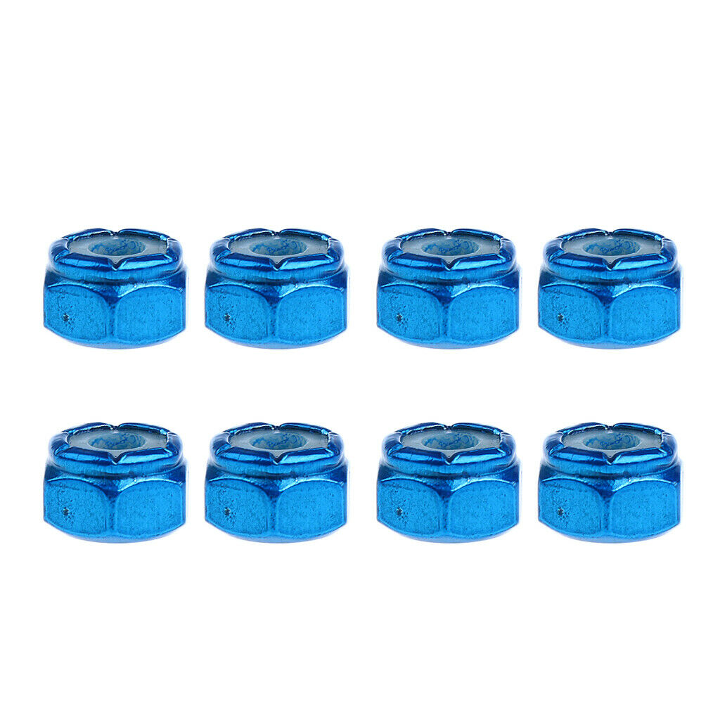16x Replacement Skateboard Truck Hardware Set Longboard Screws Bolts Blue+Purple