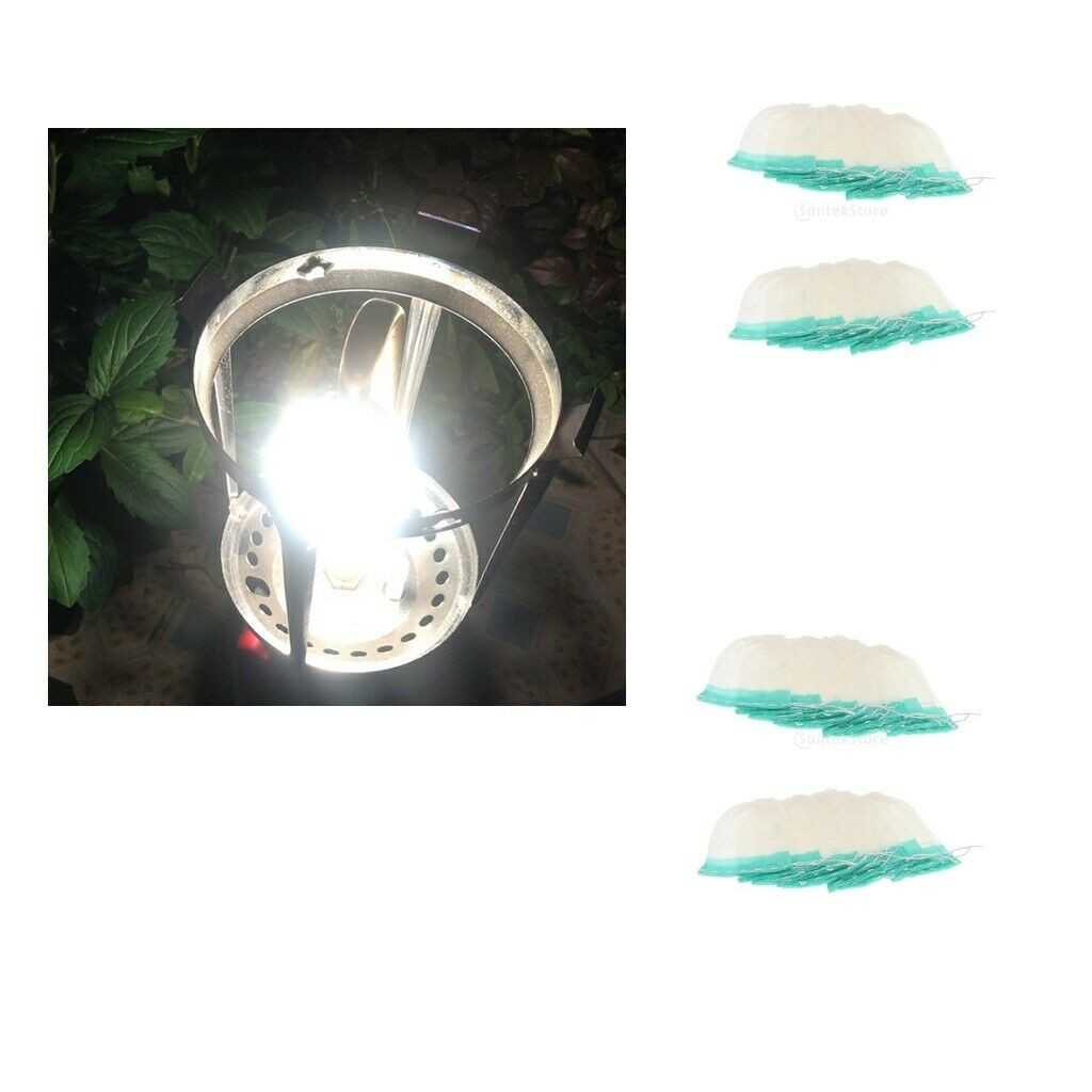 Lot 40 Outdoor Gas Lamp Mantles Mantles Non-radiative Net Cover 10x8cm